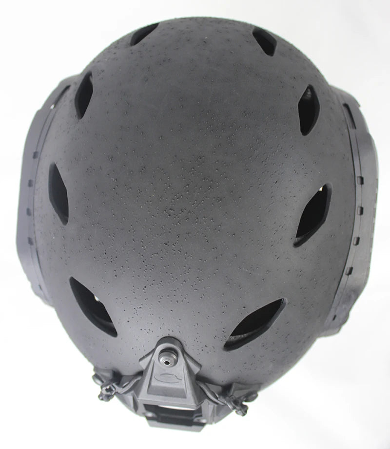 Outdoor Tactical Helmet SF Carbon Fiber Granular Perforated Field Mountaineering Parachute Jumping Riding Development Helmet H01