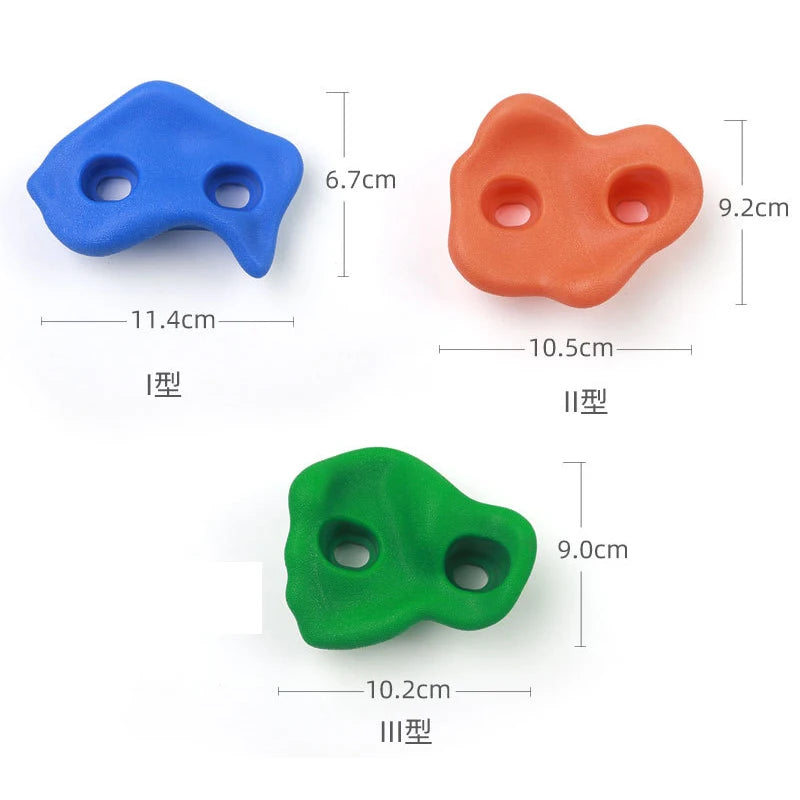 10 Pcs/lot Plastic Rock Climbing Holds Toys for Boys Games Child Wood Wall Kids Climbing Stones Playground Outdoor Sports Toys