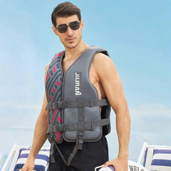 Neoprene Life Jacket Portable Buoyancy Vest Water Sports Rafting Surfing Fishing Kayak Boating Safety Rescue Life Jacket