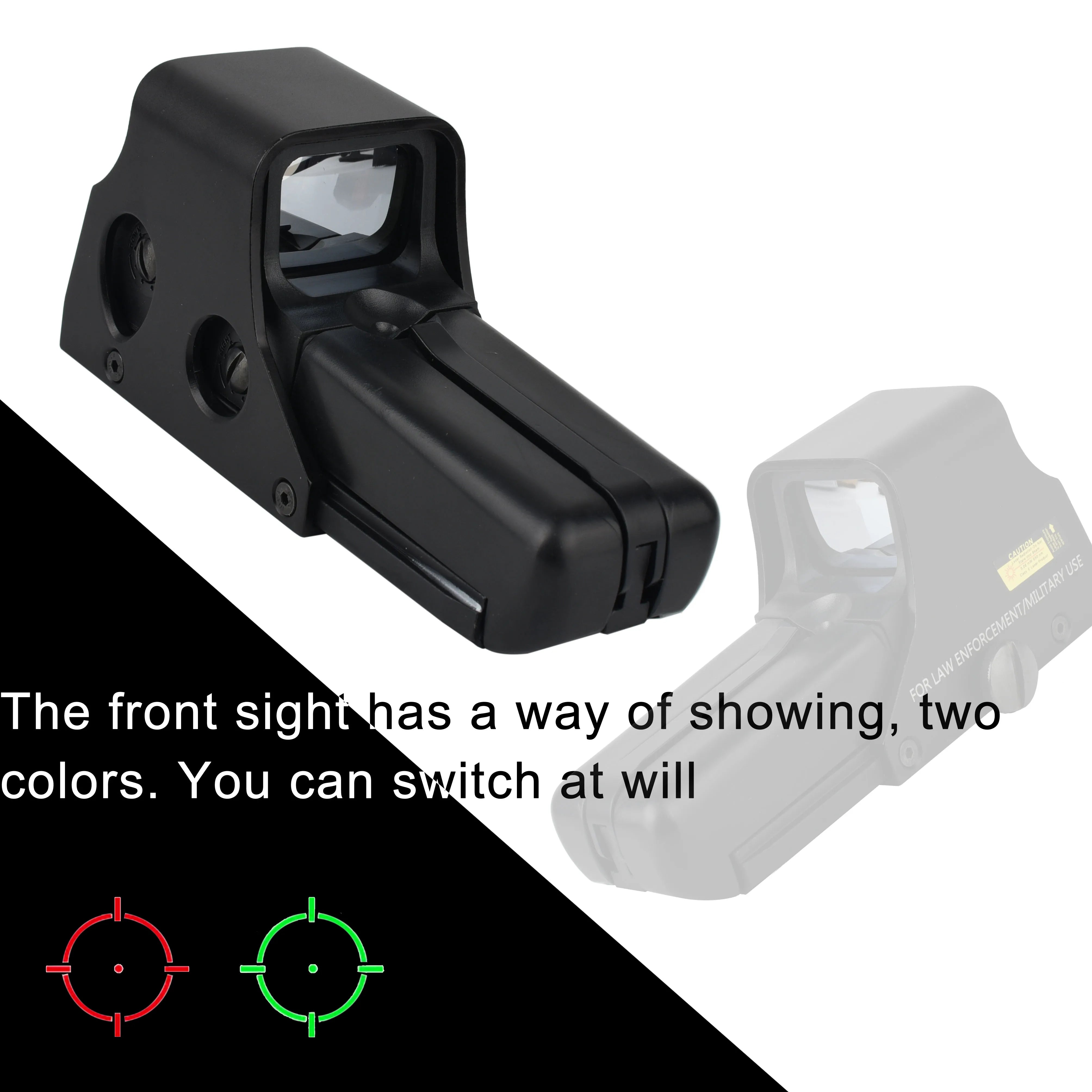 552 Holographic Sight Tactical Holographic Red Green Dot Scope Adjustable Brightness Gun Riflescope Shooting Spotting 20mmRail