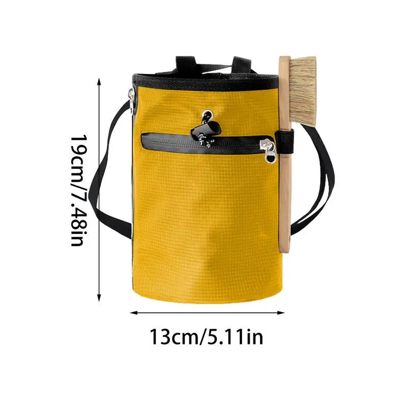 Magnesia Sack Rock Climbing Chalk Bag Waterproof Pocket for Weight Lifting Outdoor Bouldering Magnesia Pouch Climbing Equipment