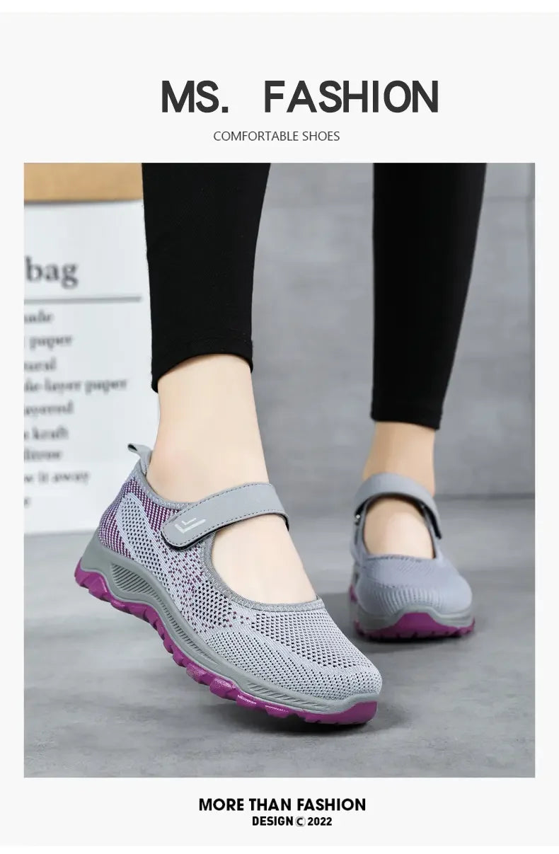 Summer Women's Casual Shoes High Quality Platform Soft Sole Outdoor Hiking Shoes Lightweight Anti Slip Fitness Sneakers Shoes