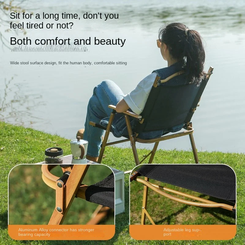 K-star Kemite Chair Outdoor Folding Portable Camping Table And Chair Picnic Fishing Chair Ultra Light Aluminum Alloy Beach Bench