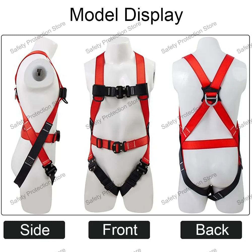 High Altitude Work Safety Harness Full Body Five-point Safety Belt Rope Outdoor Climbing Training Construction Protect Equipment