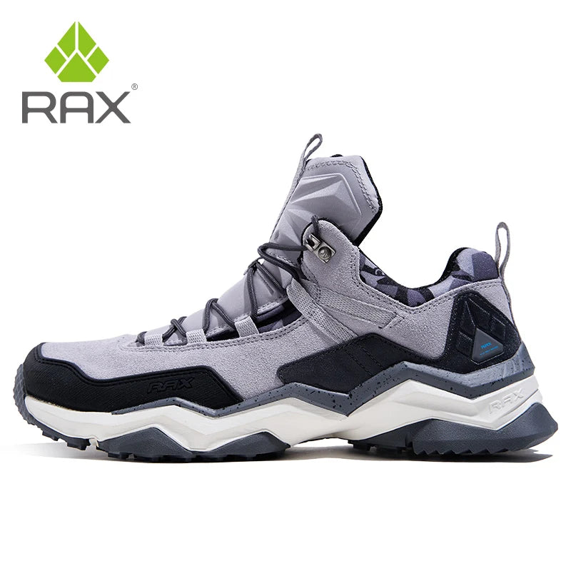 Rax Hiking Shoes Men Waterproof Trekking Shoes Lightweight Breathable Outdoor Sports Sneakers for Men Climbing Leather Shoes