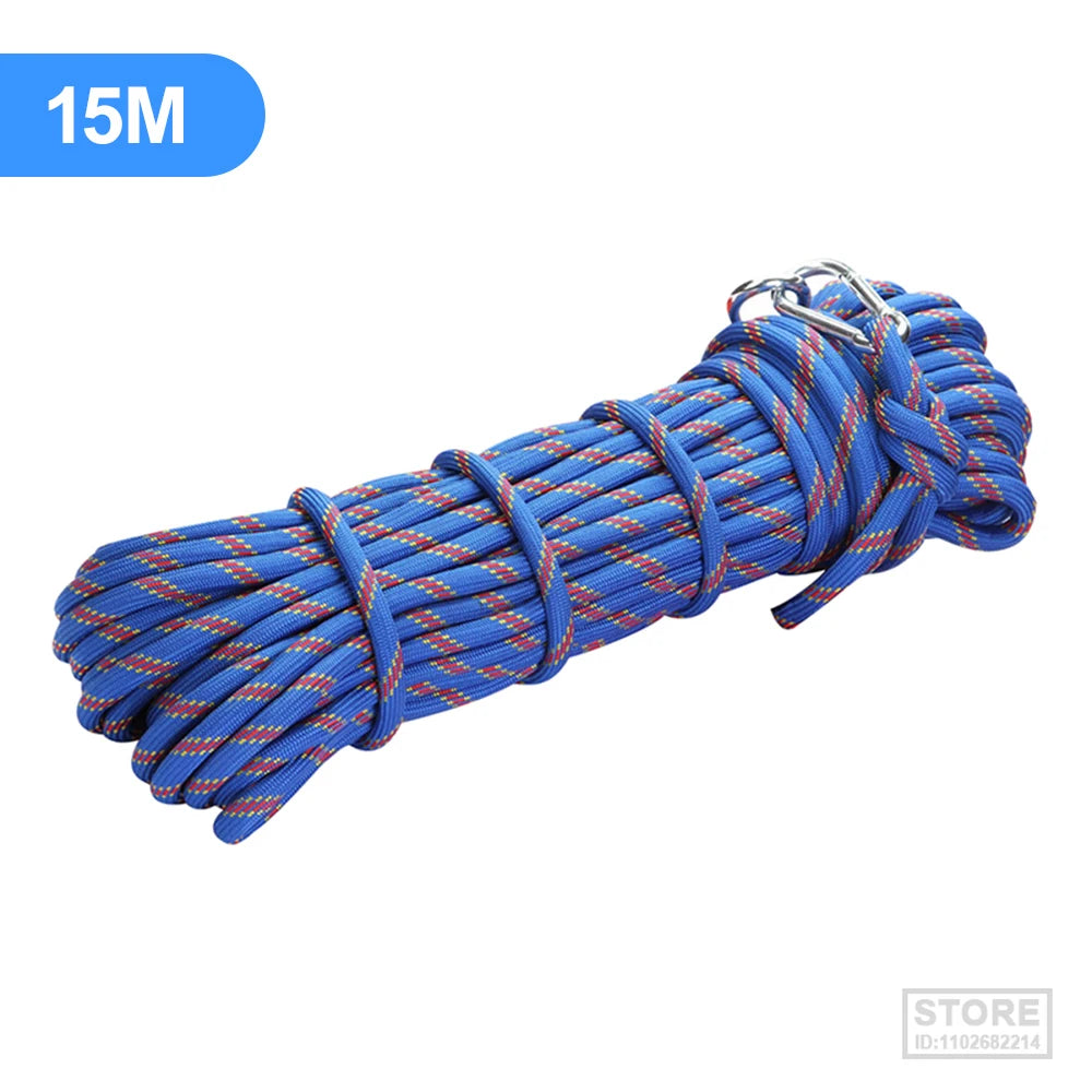 10M/15M/20M/30M Climbing Rope Outdoor Rescue Rope Climbing Safety Paracord Insurance Escape Rope Hiking Survival Tool