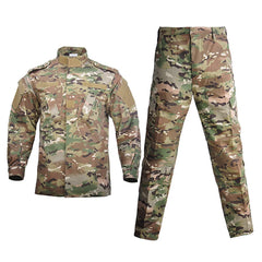 HAN WILD Climbing Uniform Training Airsoft Camo Tactical Suits Men Soldier Combat Jacket Hunting Pants Hiking Hunt Clothing