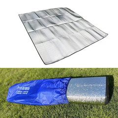 Waterproof Camping Sleeping Mat Aluminum Foil Outdoor Foldable Picnic Beach Moisture-proof Mattress Camping Mat Pad Silver