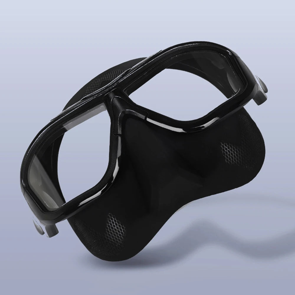 Professional anti-fog HD large frame fashion free diving mask snorkeling equipment full face large frame scuba diving goggles