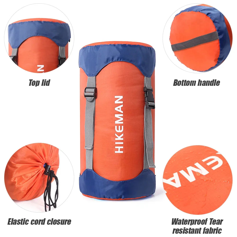 Camp Sleeping Gears Storage Bag Outdoor Storage Compression Pack Down Cotton Sleeping Bag Travel Sundry Bag Just compression bag