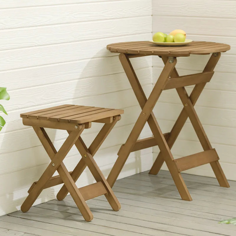 Solid Wood Garden Furniture Sets Patio Furniture Folding Portable Outdoor Garden and Terrace Outdoor Table Chair,homful 테이블