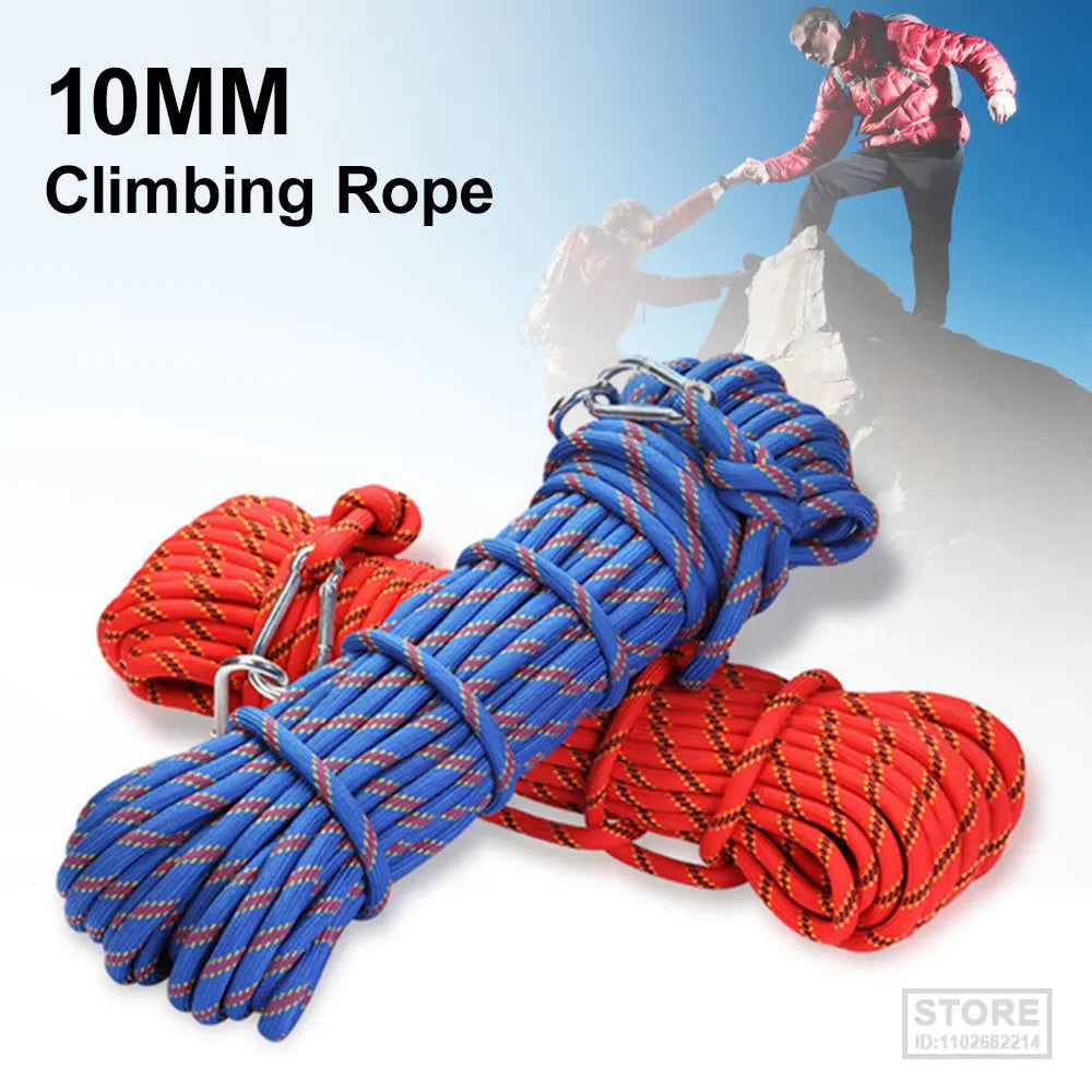 10M/15M/20M/30M Climbing Rope Outdoor Rescue Rope Climbing Safety Paracord Insurance Escape Rope Hiking Survival Tool