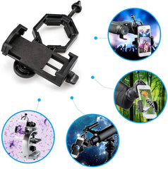 Universal Cell Phone Adapter Clip Mount Binocular Monocular Spotting Scope Telescope Support Eyepiece Mobile Phone Accessory