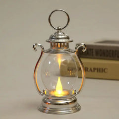 Retro Lantern Retro Camping Hanging Lanterns Battery Powered Led Small Oil Lamp For Fishing Tent Camping Equipment