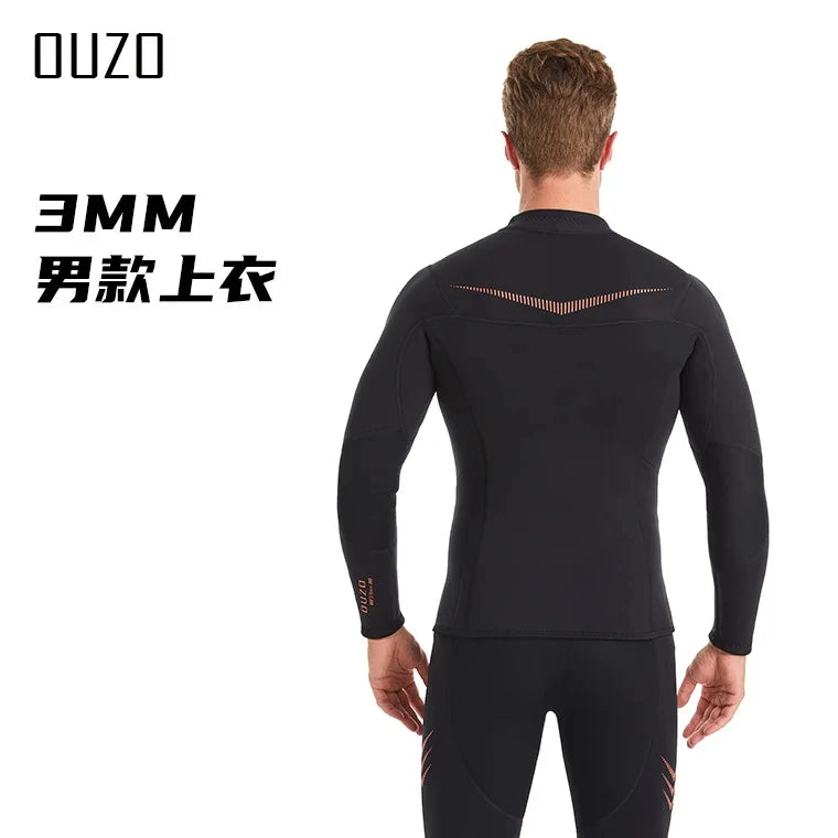 3MM Men Wetsuit Neoprene Underwater Keep Warm Women Diving Suit Surf Surfing Spearfishing Jacket Pants Snorkeling Equipment