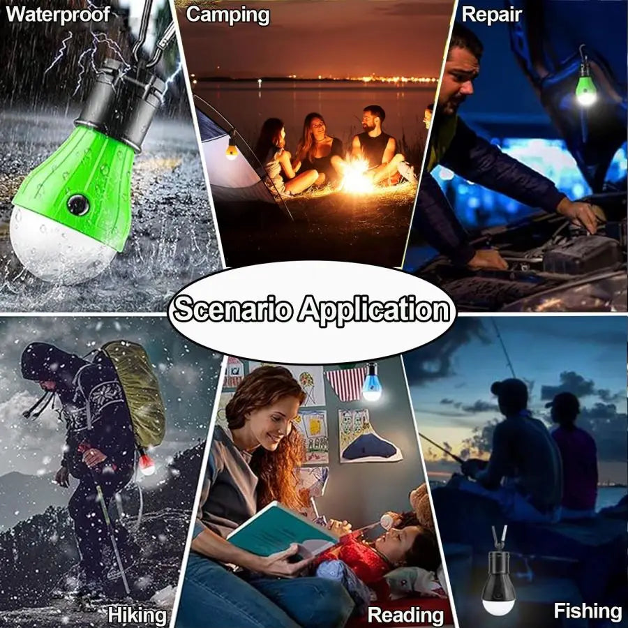 Camping Light Portable LED Tent Light Lantern Bulb Emergency Lights Tent Lamp Camping Accessories for Backpacking Hiking Camping