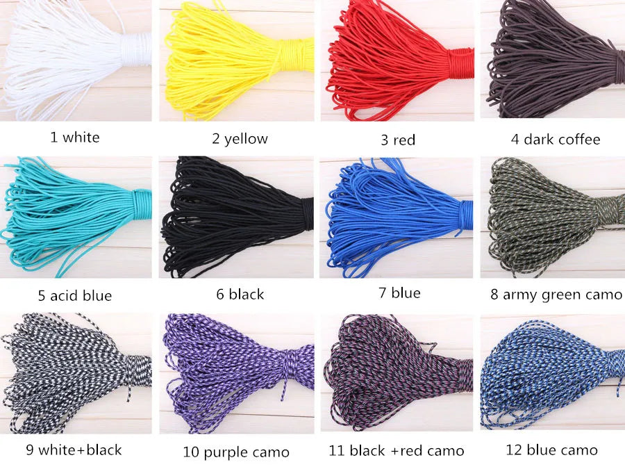 Paracord 2mm One Stand Core Rope for Survival Camping Climbing