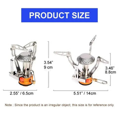 Widesea Camping One-piece Gas Stove Heater Tourist Burner Foldable Outdoor Picnic Kitchen Equipment Supplies Survival Furnace