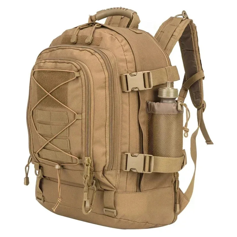 Tactical Backpack for Men 60L Molle Assault Rucksack Heavy Duty Waterproof Large Capacity Bug Out Bag for Hiking Camping Hunting