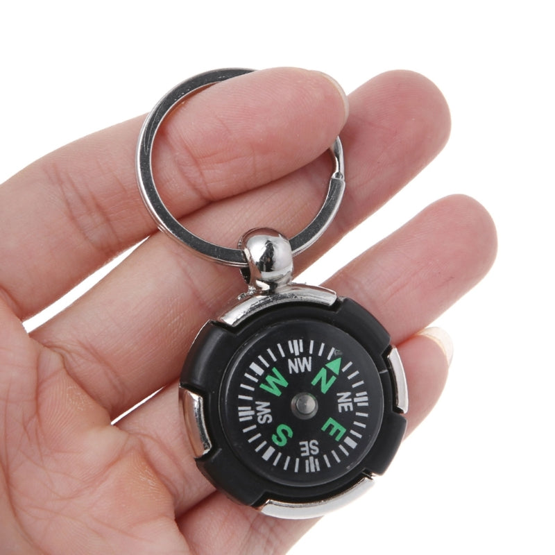 Outdoor Camping Hiking Mini Compass Navigator Portable Keychain Survival Tool