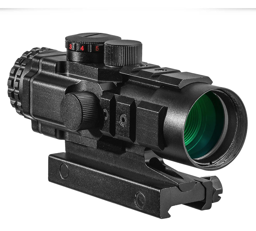 Diana 3X32 Red Dot Green Light Hunting Rifle Collimator Sight Tactical Optical Rifle Scope Spotting Scope for 20mm Rifle Hunting