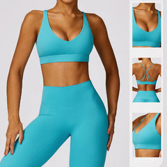 Yoga Training Top Push Up Sports Bra Gym Top Women Breathable Yoga Clothing Fitness Running Brassiere Quick-Dry Workout Clothes