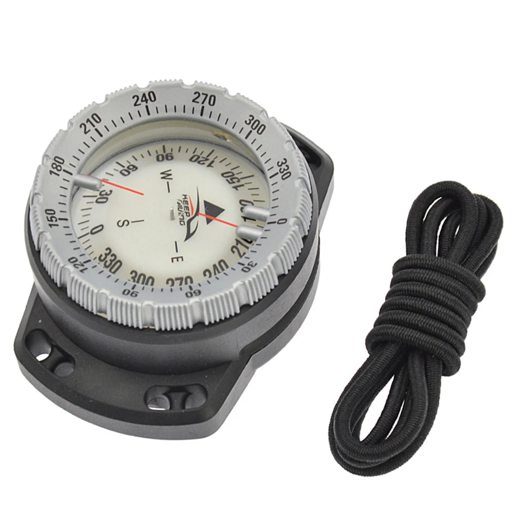 50m Portable Underwater Navigation Compass Waterproof Luminous Dial Wrist Strap Compass For Diving Camping