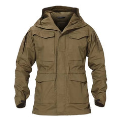 M65 Men's Waterproof Tactical Jackets Hooded Coat Combat Camping Fishing Trekking Hiking, Hunting Clothing, Spring