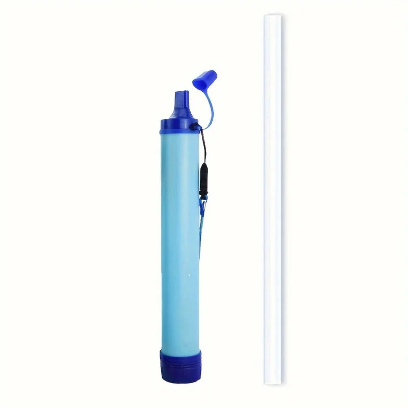 Outdoor water filter. Personal straw filtration. Emergency purifier. For camping, hiking, climbing, backpacking.