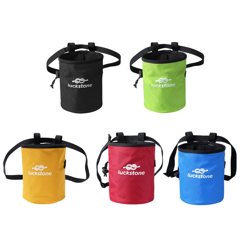 Gymnastics Rock Climbers Magnesium Powder Storage Bag Adjustable Waist Belt Nonslip Chalk Bag Weightlifting Climbing Equipment