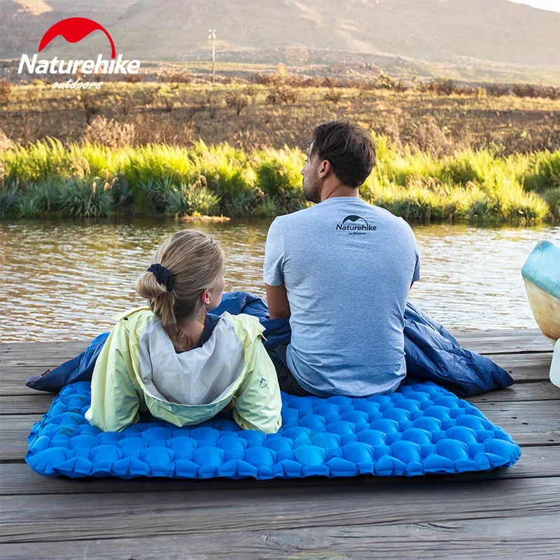 Naturehike Lightweight Moisture-proof Air Mattress Nylon TPU Inflatable Mattress Camping Mat For 2 Person Sleeping Pad