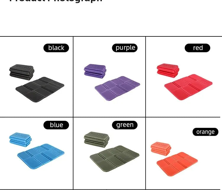 Foam XPE Folding Cushion Beach Camping Portable Moisture Proof Mats Outdoor Portable Waterproof Small Picnic Pad 6 Colors