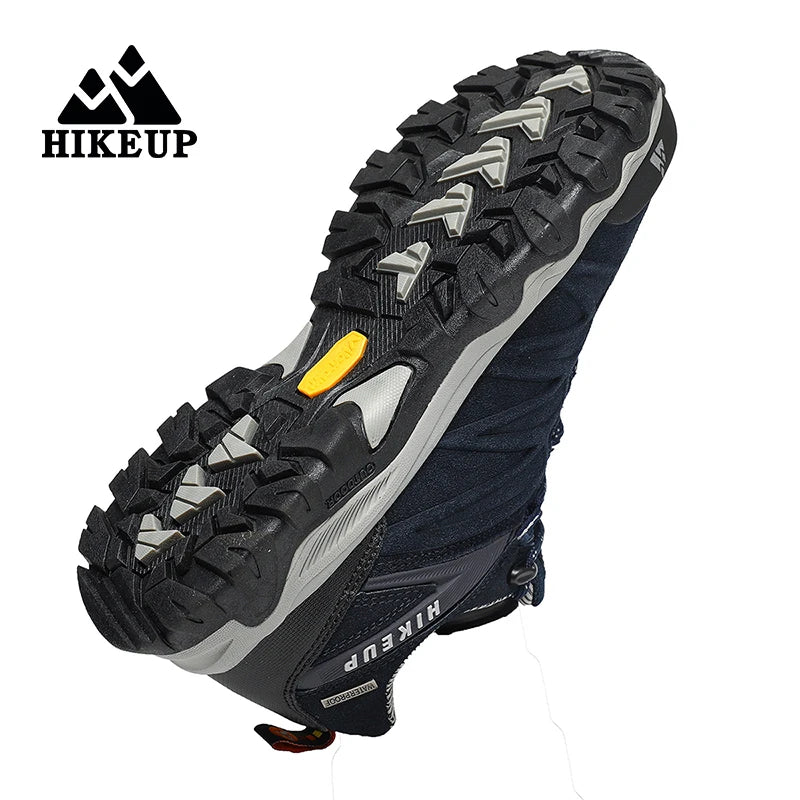 HIKEUP Non-slip Wear-Resistant Outdoor Hiking Shoes Breathable Splashproof Climbing Men Sneaker Trekking Hunting Tourism