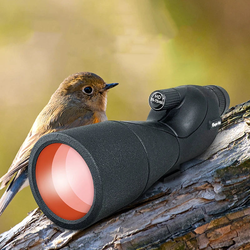 25-75x60 Telescope Spotting Scope With Tripod Phone Clip HD Zoom Long Rang FMC BAK4 Waterproof For Bird Watching Target Shotting