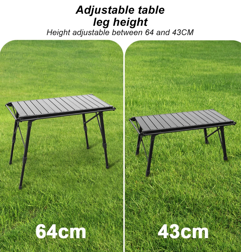 KRC CAMP Camping Folding Table IGT Table Lightweight Camp BBQ Grill Table Outdoor Picnic Fishing Table IGT Set Picnic Equipment