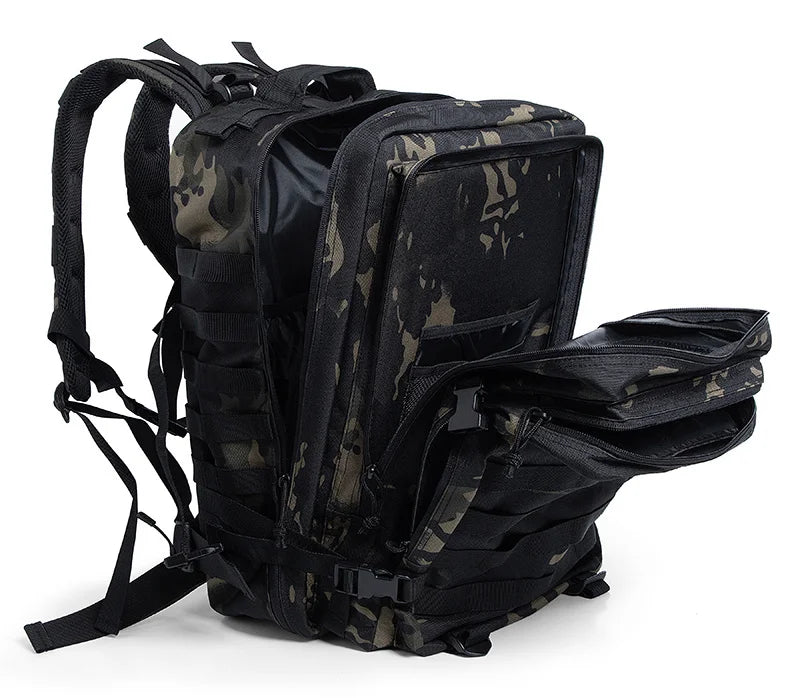 QT&QY Tactical Backpacks Outdoor 45L Large Capacity Man 3 Days Molle Hking Bags For Outdoor Trekking Camping Backpack