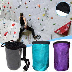 Magnesia Sack Rock Climbing Chalk Bag Waterproof Pocket for Weight Lifting Outdoor Bouldering Magnesia Pouch Climbing Equip S5D7