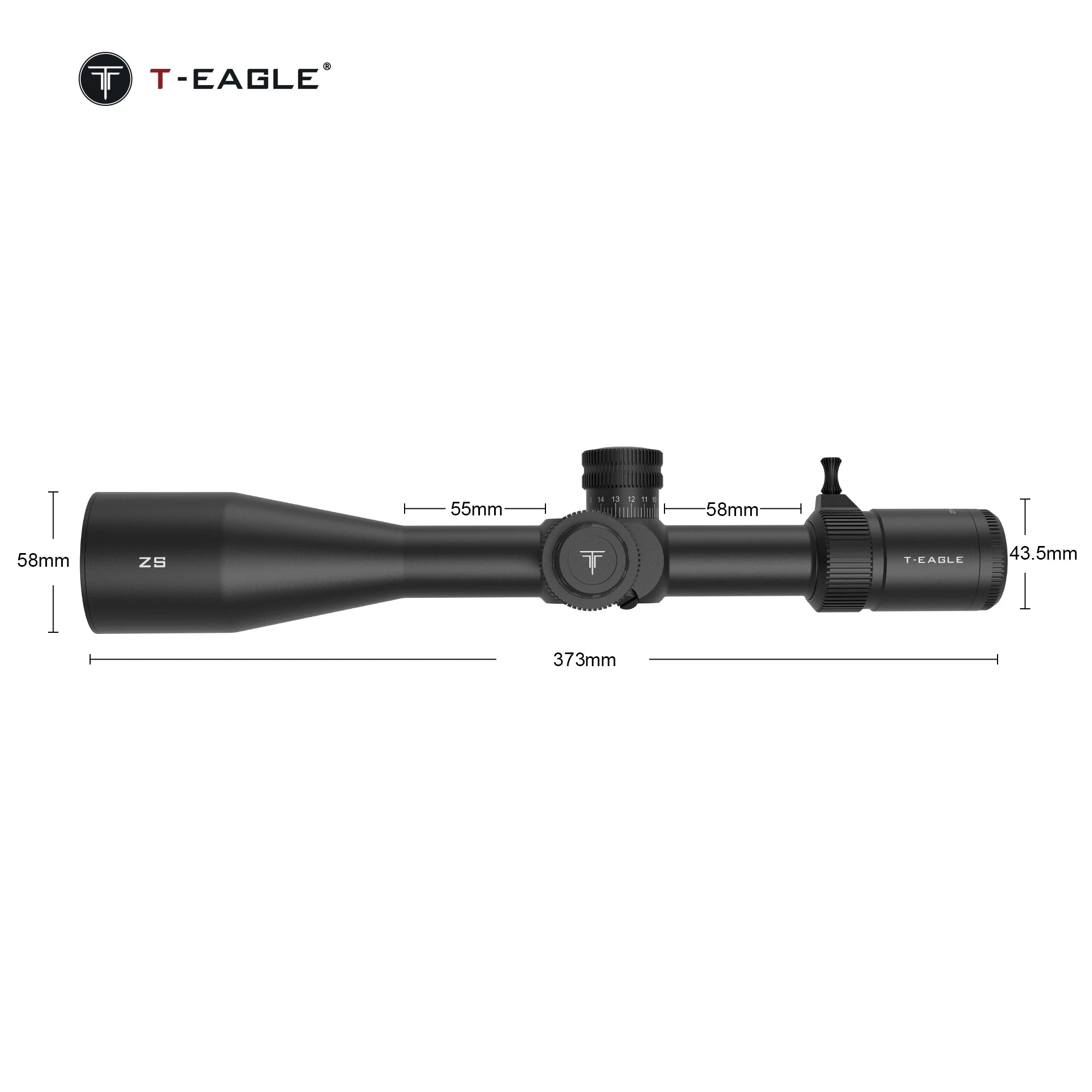 T-EAGLE ZS 6-24x50 FFP Tactical Zero Stop Rifle Sniper Hunting Fits Shooting Spotting Scope Air gun Scope Caza Lunetas Fits .308