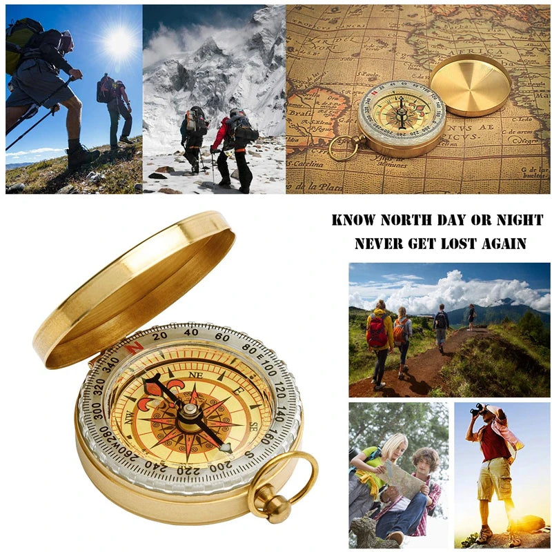 Waterproof High Precision Compass Outdoor Gadget Sports Navigation Hiking Mountaineering camping Professional Metal Sight