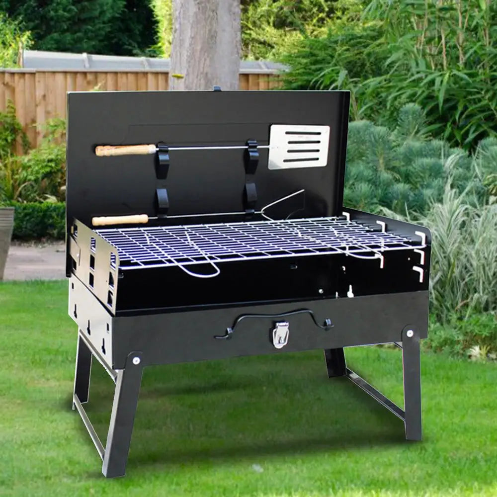 Folding Barbecue Grill Portable BBQ Grill Rack Camping Heating Stoves Charcoal Outdoor Camping Picnic Burner Firewood Stove