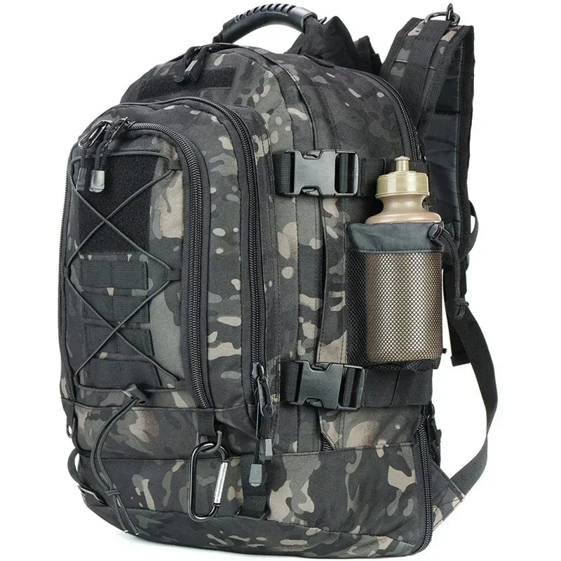 Tactical Backpack for Men 60L Molle Assault Rucksack Heavy Duty Waterproof Large Capacity Bug Out Bag for Hiking Camping Hunting