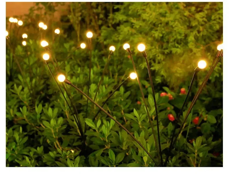 Home Solar Lights Outdoor Courtyard Garden Decoration Led Lights Lawn Camping Solar Lamp Firefly Ground Insertion Led Spotlight