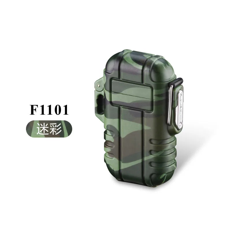 Waterproof Jet Gas Lighter Portable Outdoor Torch Butane Turbo Cigar Cigarette Lighter Smoke Survival Tool Windproof Camping