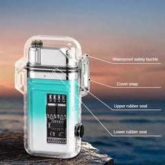 2023 NEW USB Tape-C Waterproof Lighter Arc Plasma Lighter 360 Rotation Ignition Outdoor Camping Windproof Lighter Smoking