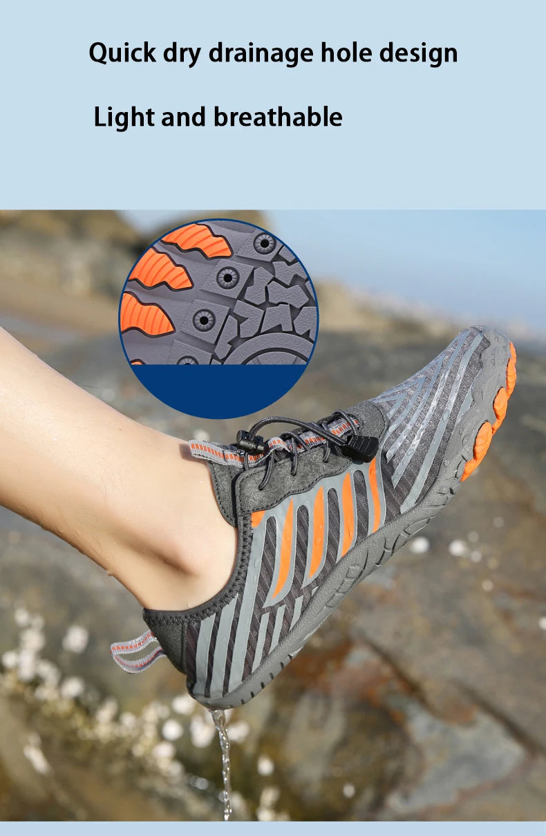 Men's And Women's Water Shoes Outdoor Leisure Swimming Rock Climbing Fitnessl Beach Shoes Quick Dry Non-slip Rubber Sole