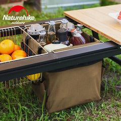 Naturehike Folding Storage Basket 20L Oxford Bracket Storage Box Outdoor Multiple Pockets Sundry Storage Bag for IGT Camp Table