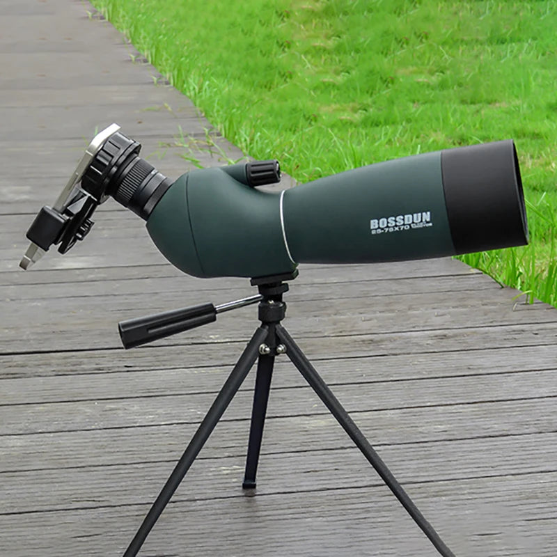 25-75x70 HD Spotting Scope Zoom Monocular Telescope BAK4 Prism ED Lens IPX6 Waterproof for Target Shooting Bird Watching Camping