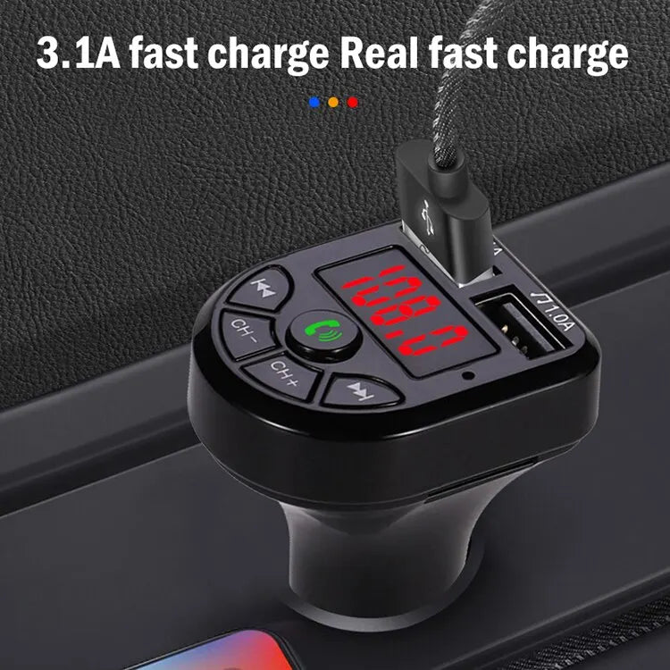 Car Bluetooth Mp3 Connection Charger Music Player Multifunctional Car Bluetooth Receiver Mobile Hands Free Voice Navigation