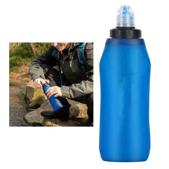 650ml Outdoor Water Filter Bottle Survival Camping Water Filtration Bottle Straw Purifier for Camping Hiking Traveling 22oz