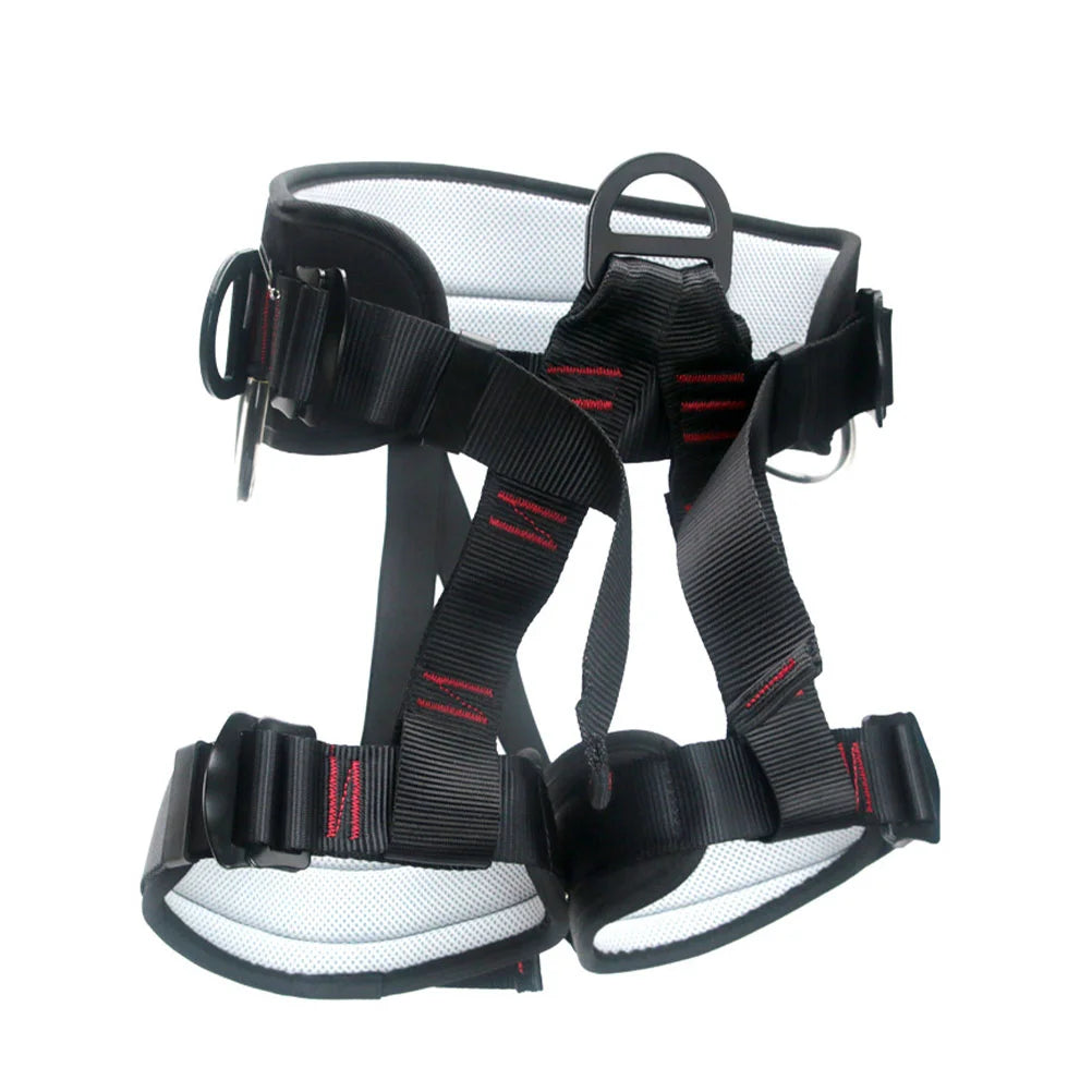 Climbing Harness Safety Belt Aloft Work Mountaineering Bust Seat Cinch Sitting Polyester